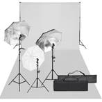vidaXL Fotostudioset met verlichtingsset en achtergrond, Verzenden, Nieuw