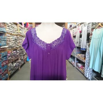 Nachthemd dames 100% katoen TEXTIEL GROOTHANDEL, Verzenden