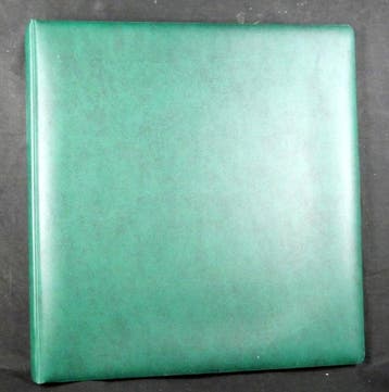 accessoires - 10 grote groene Lindner-ringbinders goed, Gestempeld