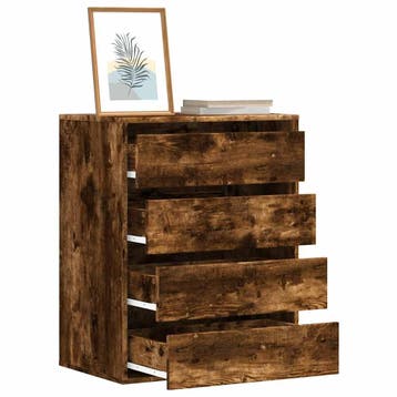 vidaXL Ladekast 60x41x76 cm bewerkt hout gerookt, Verzenden