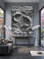 davey - Zen Balance – Bassorilievo Scultoreo con Carpe Koi
