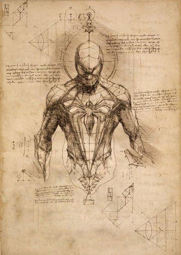 Boriani - 2 x Spiderman, Da Vinci Series - limited edition, Nieuw
