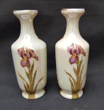 Heubach Gebrüder - Vase (2) - Art nouveau Petits vases -