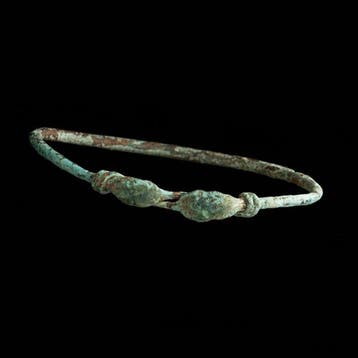 Viking periode Brons Slangenkop Bronzen armband – symbool