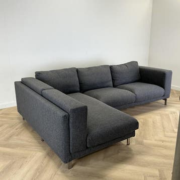 Ikea Nockeby hoekbank, (hxbxd) 68x280x172 cm, antraciet, Bureau