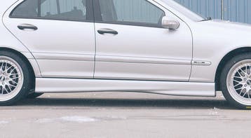 Rieger side skirt | C-Klasse (W203): 05.00- - Sedan, T-model, Auto-onderdelen, Verzenden, Nieuw, Mercedes-Benz
