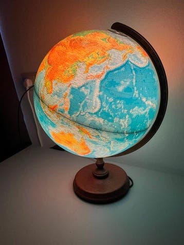 Nederland - Wereldbol; Duplex Columbus – Vintage verlichte, Nieuw