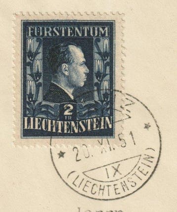 Liechtenstein 1951 - LIECHTENSTEIN 304-05 FDC, Fürstenpaar, Gestempeld