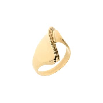 Gouden dynamische ring, Ophalen of Verzenden