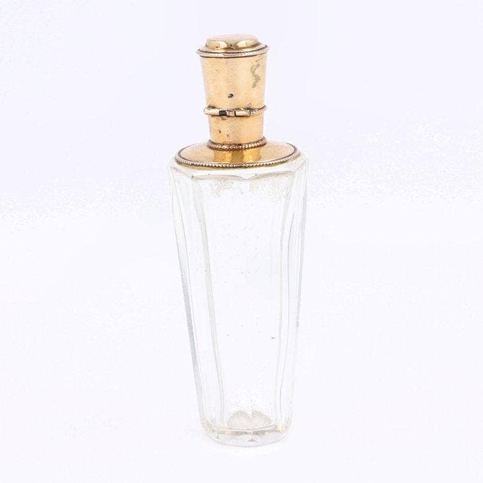 Parfumflacon goud - Parfum vaas - 14 kt goud, Antiek en Kunst, Antiek | Zilver en Goud