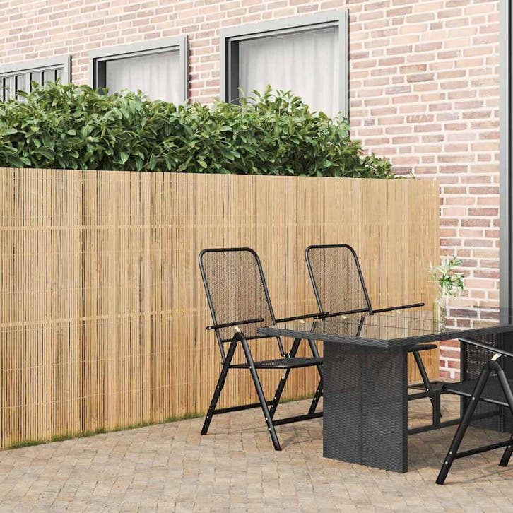 vidaXL Bamboe hek Naturel 400 x 150 cm Bamboe, Tuin en Terras, Tuinhekken en Hekwerk, Nieuw, Verzenden