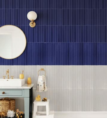 Wandtegel Cobalt Blauw 5x50cm (Muurtegels, Afbouwmaterialen), 40 tot 60 cm, Nieuw, 10 m² of meer, Wandtegels