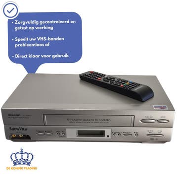 Sharp VC-GH611GM | Videorecorder | VHS Speler | Videospeler, Verzenden, VHS-speler of -recorder