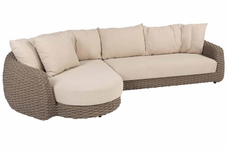 4 Seasons Outdoor Maxime chaise loungebank terre |, Tuin en Terras, Tuinsets en Loungesets