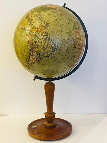 Terrestrial table globe - C.Luther - Columbus - Aardbol -