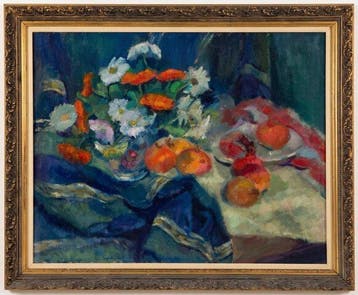 Nuria Bartés Abella (1940) - Naturaleza muerta con flores y