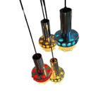 Massive - Cluster plafondlamp (4) - Chroom, Glas, Metaal