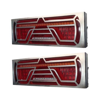 Set RVS Achterlicht Beschermers | CA-7026 & CA-7027, Auto-onderdelen, Verlichting, Ophalen of Verzenden, Nieuw