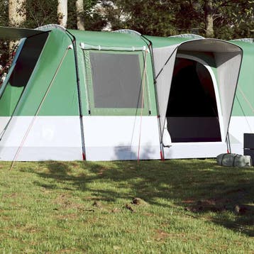 vidaXL Tunneltent 4-persoons waterdicht groen, Caravans en Kamperen, Verzenden, Nieuw