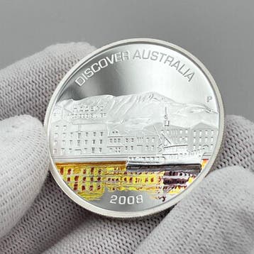Australië. 1 Dollar 2008 – Discover Australia: Hobart –, Postzegels en Munten