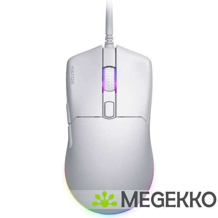 HATOR Pulsar 3 Wit Gaming Muis, Computers en Software, Overige Computers en Software, Nieuw, Verzenden