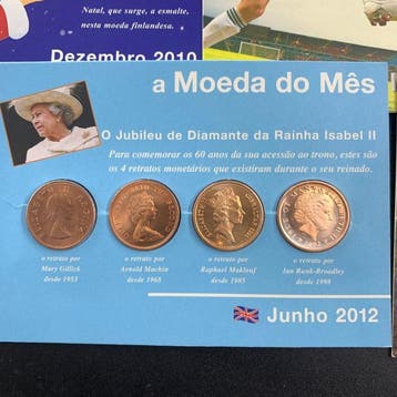 Wereld. Collection of 17 Commemorative Coin Cards - A Moeda, Postzegels en Munten