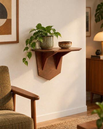 Wandtafel - Hout - Houten wandconsole, Antiek en Kunst