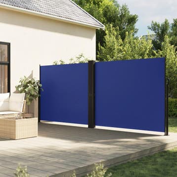 vidaXL Windscherm uittrekbaar 180x1200 cm blauw, Verzenden, Nieuw