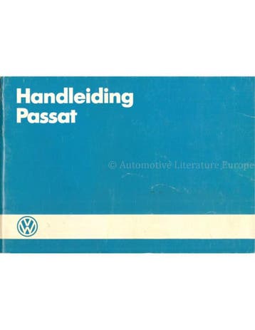 1986 VOLKSWAGEN PASSAT INSTRUCTIEBOEKJE NEDERLANDS