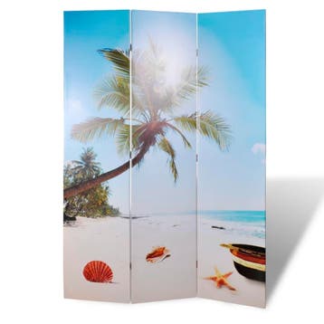 vidaXL Kamerscherm inklapbaar strand 120x170 cm, Verzenden, Nieuw