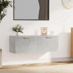 vidaXL Wandkast 100x36,5x35 cm bewerkt hout grijs, Verzenden, Nieuw