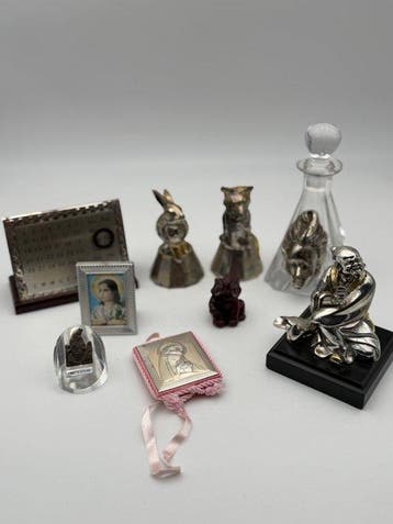 oggetti in argento 925 - Jeu de poker - argent 925 bois
