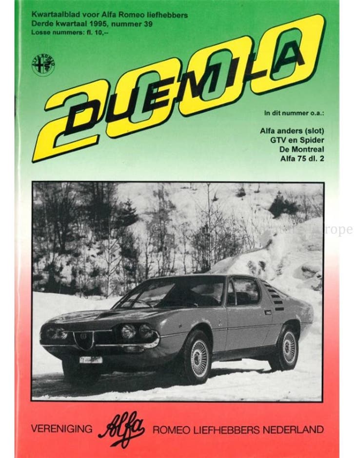 1995 ALFA ROMEO CLUB DUEMILA MAGAZINE 39 NEDERLANDS, Boeken, Auto's | Folders en Tijdschriften
