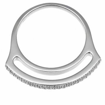 Damiani - Ring - 18 karaat Witgoud - 0.48ct. tw. Diamant, Nieuw
