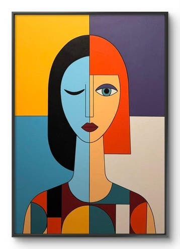 Marcel Mendez - Fragmented Face #82 -XL- ( No reserve )