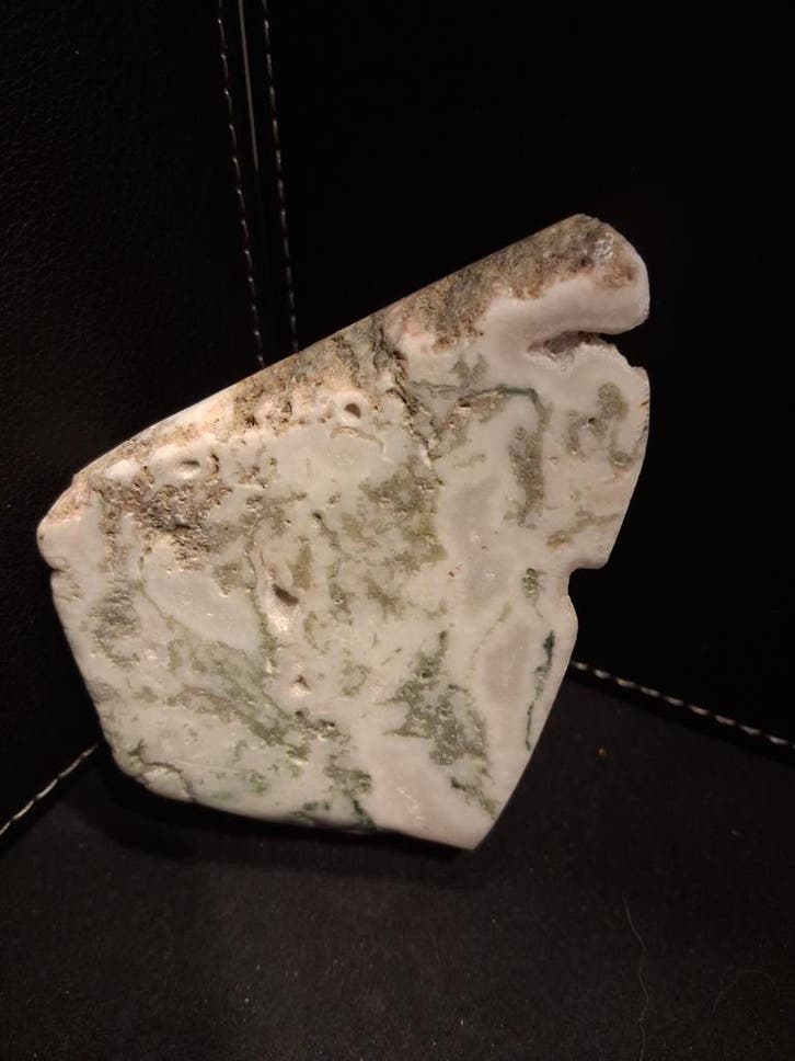 Natural Moss Agate - rough agate slice - 7.6 x 6.4 cm - high, Bijoux, Sacs & Beauté, Accessoires Autre, Envoi