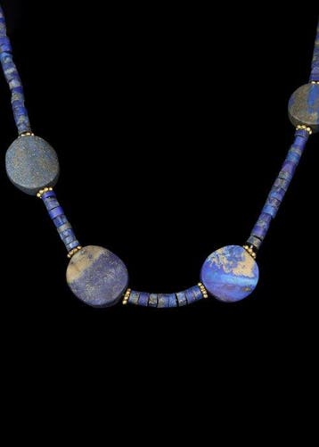 West-Aziatisch lapis lazuli Kralenketting (Zonder
