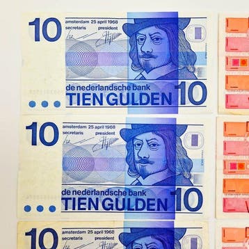 Pays-Bas. - 8 Banknotes Gulden - 1968/1989 - PL71, PL47, Postzegels en Munten, Bankbiljetten | Europa | Niet-Eurobiljetten