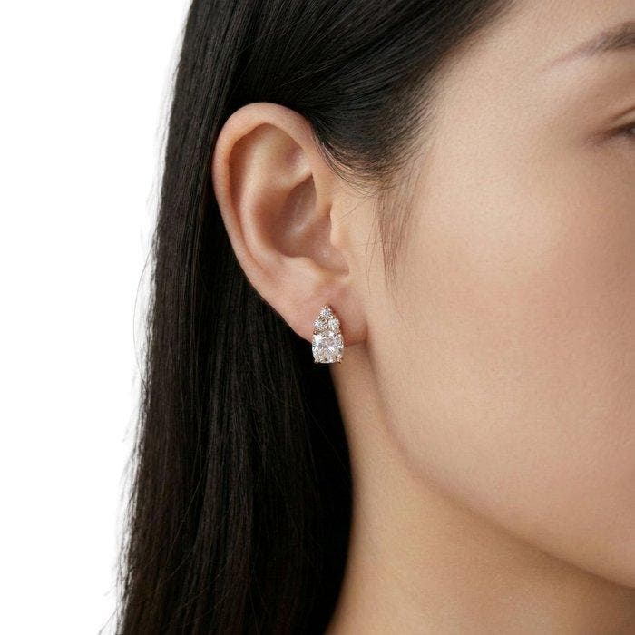 Boucles doreilles - 18 carats Or rose - 2.21ct. tw. Diamant, Bijoux, Sacs & Beauté, Boucles d'oreilles