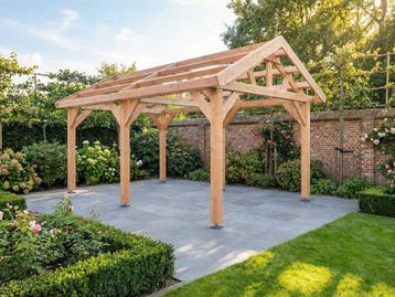 Veiling - Frameconstructie klassiek zadeldak  530x410x340 cm, Nieuw