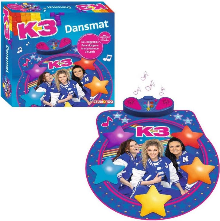 K3 Dansmat Interactieve Dansmat - Met 4 nieuwe liedjes -, Kinderen en Baby's, Speelgoed | Overig, Nieuw, Verzenden