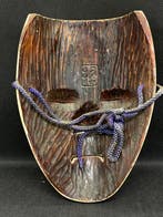 Noh masker - Hout, Japans houten gebeeldhouwd N-masker -