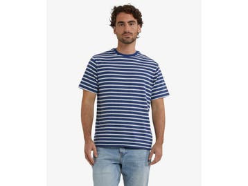 2dekans | McGregor Strips T-Shirt - Worker Blue - maat S, Ophalen of Verzenden