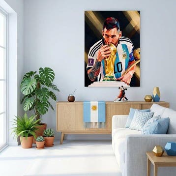 daveY - Lionel Messi Geometric – The Coronation of the, Nieuw