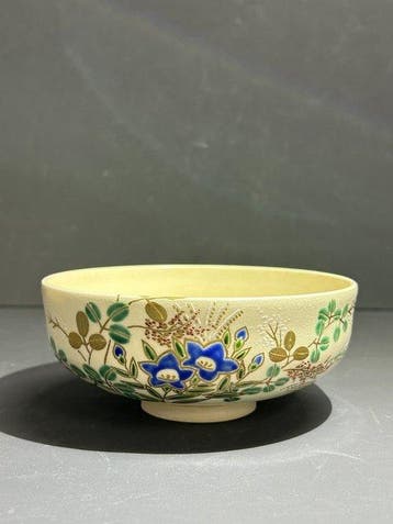 Kyoto Kiyomizu-yaki - Tsuuji Suuzan - Chawan - Porselein -