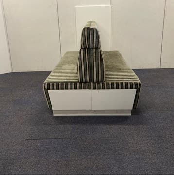 Lande dubbel-zits bezoekersbank / ontvangstbank, (bxd), Gebruikt, Bureau