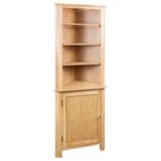 vidaXL Hoekkast 59x36x180 cm massief eikenhout, Verzenden