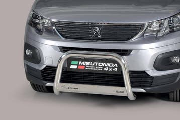 Pushbar | geschikt voor Peugeot | Rifter 18- 5d mpv. | rvs z, Verzenden