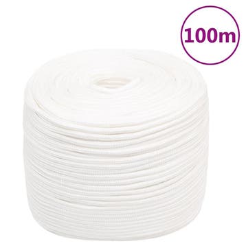 vidaXL Boottouw 8 mm 100 m polypropyleen volwit, Verzenden, Nieuw