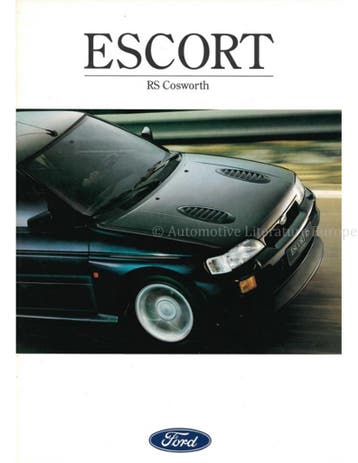 1992 FORD ESCORT RS COSWORTH BROCHURE DUITS, Boeken, Ophalen of Verzenden, Nieuw